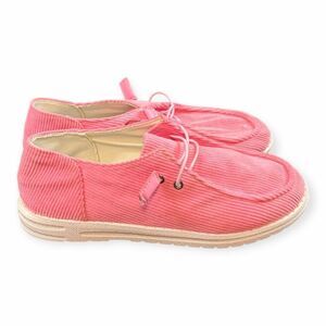 UNBRANDED Women’s Pink Corduroy Lace-Up Casual Shoes Size 41 / US 10.5